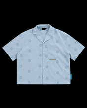 Load image into Gallery viewer, STRIPED SIGNATURE SHIRT [White/Blue]

