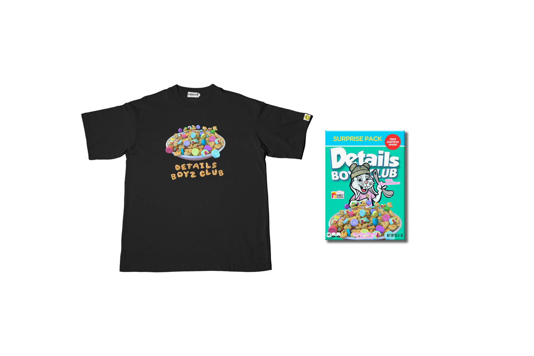 MARSHMALLOWS CEREAL TEE SPECIAL PACK - Black