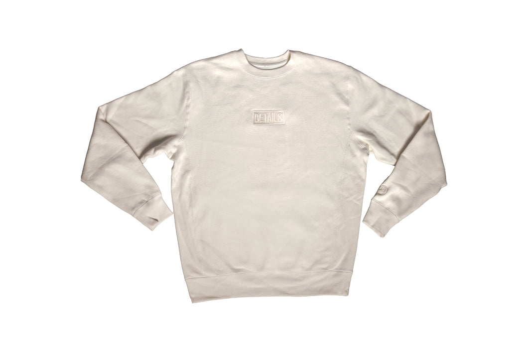 BOX LOGO CREWNECK - BONE WHITE